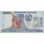 500 Meticais 1991 Mozambique